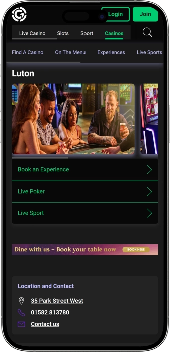 Grosvenor Casino Luton App